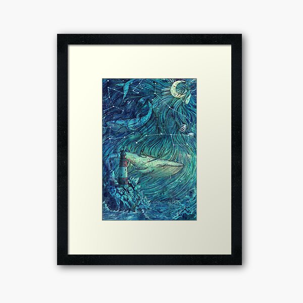 Moonlit Sea Framed Art Print