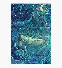 Moonlit Sea Photographic Print
