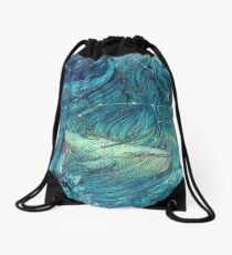 Moonlit Sea Drawstring Bag