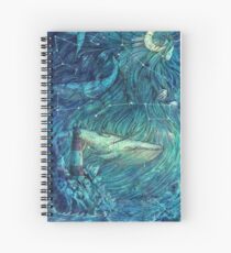 Moonlit Sea Spiral Notebook
