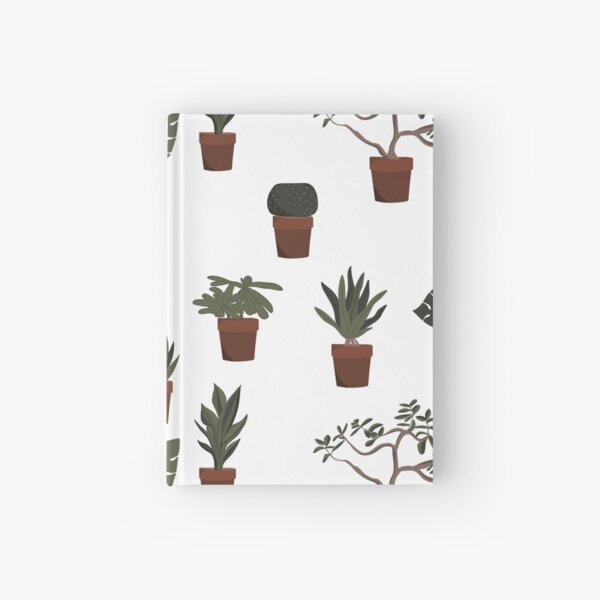 Minimalistic Potted Plants Set Hardcover Journal