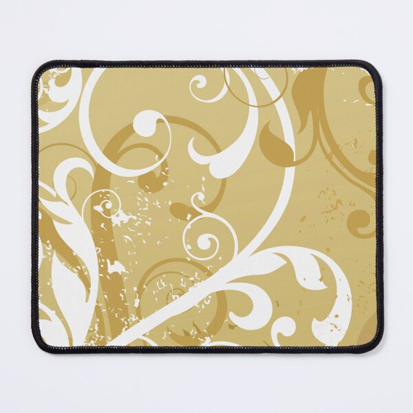 Item preview, White Golden Floral Art designed and sold by Tshirtstory.