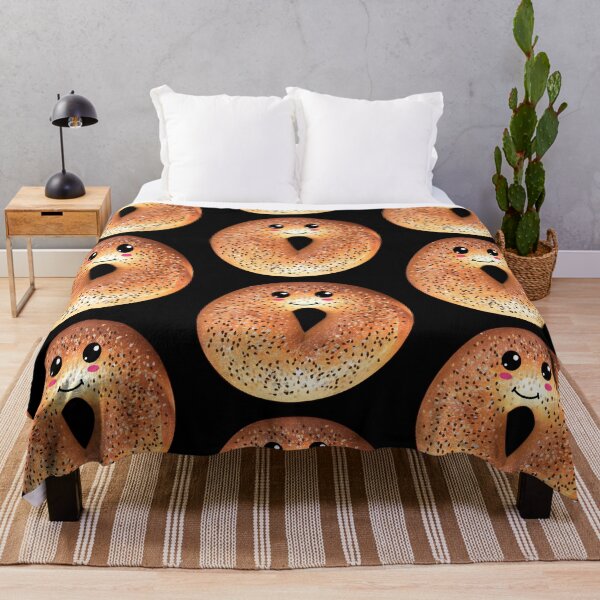 Item preview, Kawaii Bagel - Cute Smiling Jewish Food Design designed and sold by JoBella-Designs.