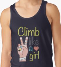 Climb like a girl Tank Top