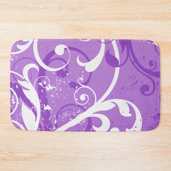 Item preview, White Purple Floral Art  designed and sold by Tshirtstory.