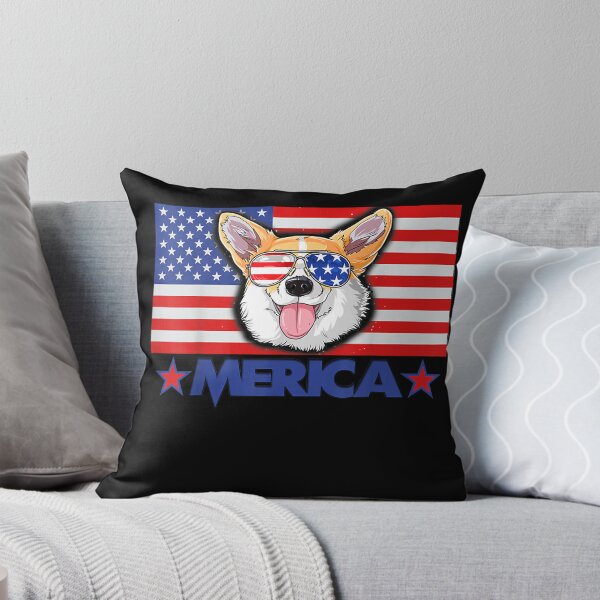 Item preview, Funny Corgi Dog Merica 4th of July Independence Day T-Shirt designed and sold by BoeselLiesel.