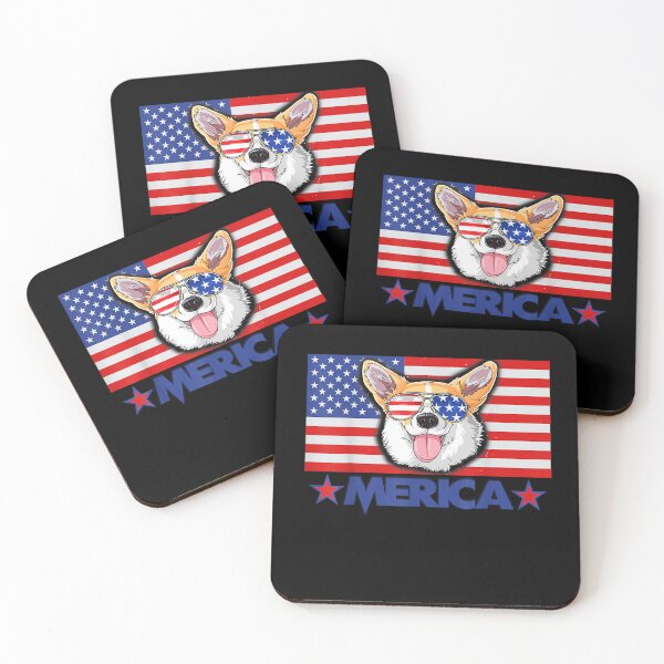Item preview, Funny Corgi Dog Merica 4th of July Independence Day T-Shirt designed and sold by BoeselLiesel.