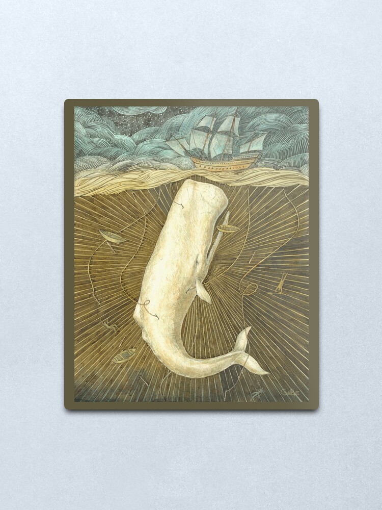 Alternate view of White Whale Metal Print