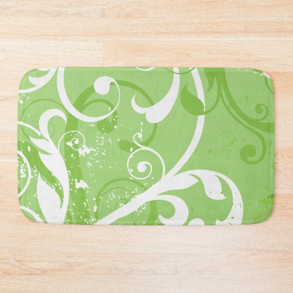 Item preview, White Green Floral Art  designed and sold by Tshirtstory.