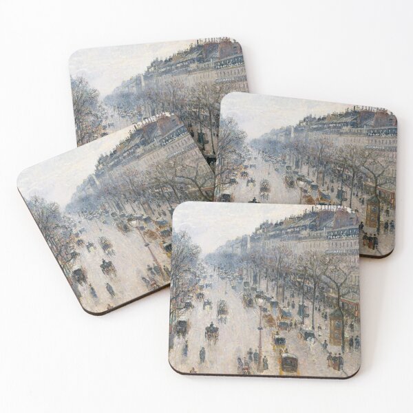 Item preview, The Boulevard Montmartre at Night, by Camille Pissarro. designed and sold by Historical Paintings.