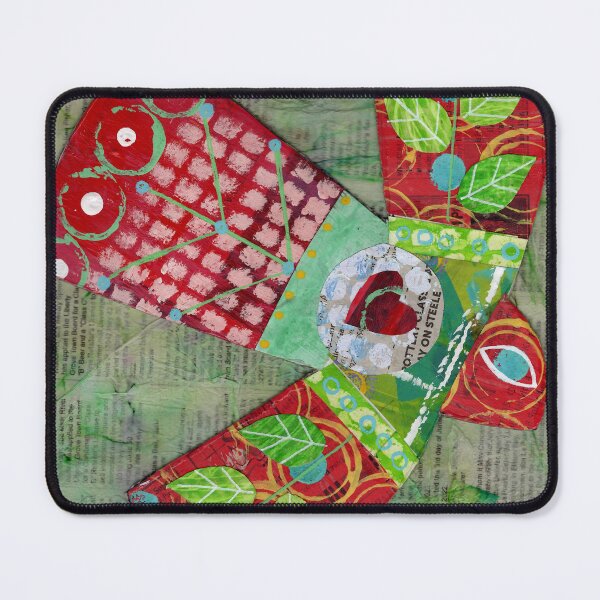 Item preview, Garden bird red and green designed and sold by nighthawkstudio.