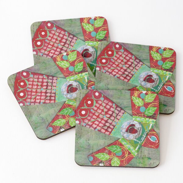 Item preview, Garden bird red and green designed and sold by nighthawkstudio.
