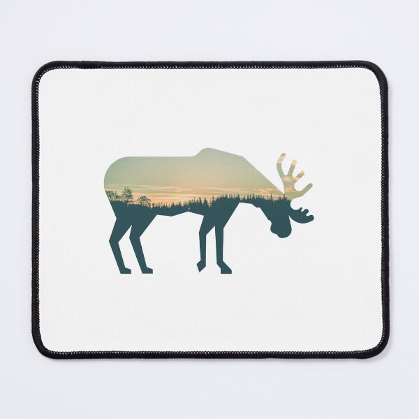 Item preview, Forest Trees Under Calm Sky Moose | Cute Moose designed and sold by BopleDesigns.