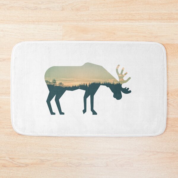 Item preview, Árboles forestales bajo el cielo tranquilo Moose | lindo alce designed and sold by BopleDesigns.