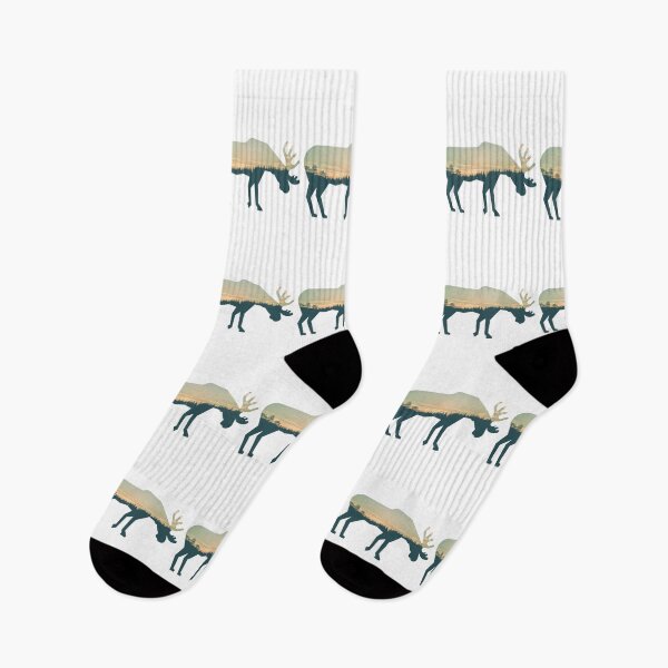Item preview, Forest Trees Under Calm Sky Moose | Cute Moose designed and sold by BopleDesigns.