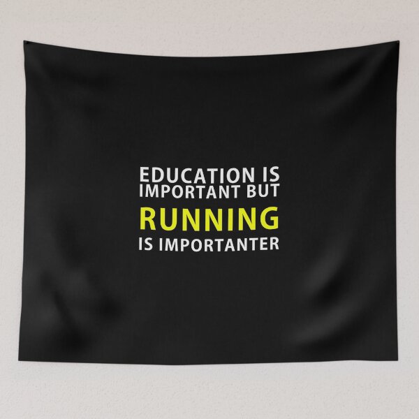 Item preview, La educación es importante, pero correr es más importante Camiseta clásica designed and sold by dianemiriami6.
