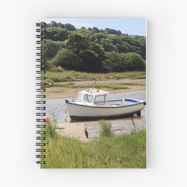 Item preview, Boat on Devon river estuary UK designed and sold by photoslot.