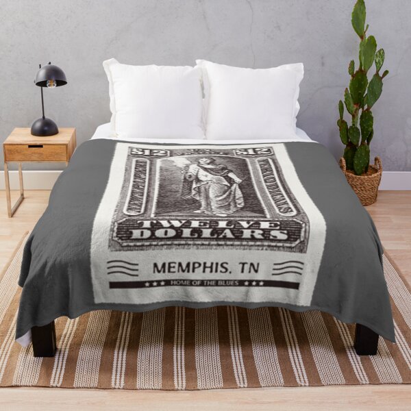 Item preview, Memphis, TN, Home Of The Blues, Tennessee - Vintage Post Stamp Classic designed and sold by ickiRoseannOchs.