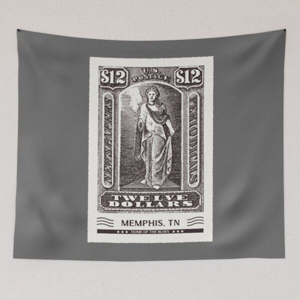 Item preview, Memphis, TN, Home Of The Blues, Tennessee - Vintage Post Stamp Classic designed and sold by ickiRoseannOchs.