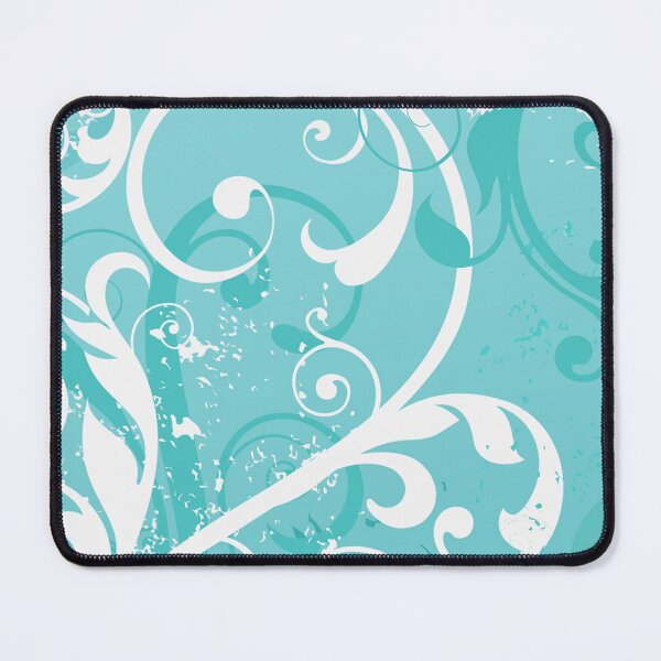 Item preview, White Turquoise Floral Art designed and sold by Tshirtstory.