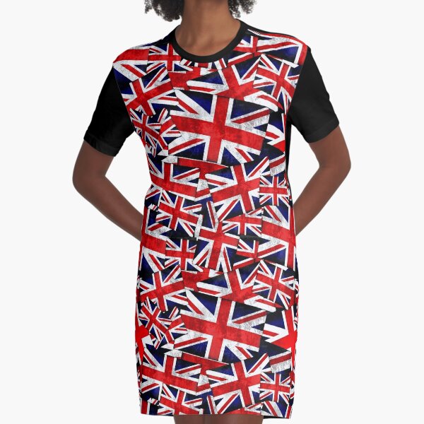 Union Jack British England Reino Unido Bandera Vestido camiseta