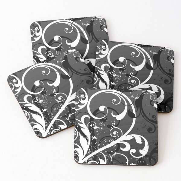 Item preview, Black White Floral Art  designed and sold by Tshirtstory.