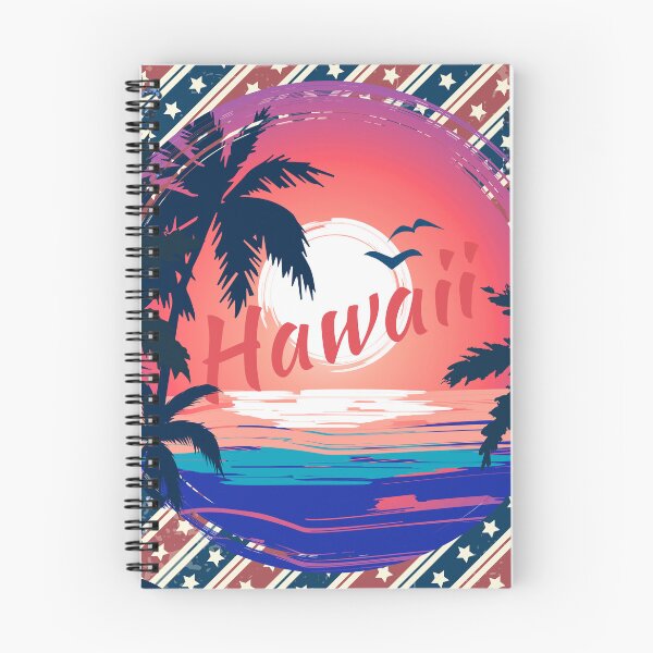 Item preview, Hawaii Sunset, Retro American Stripes and Stars Background designed and sold by calalassy.