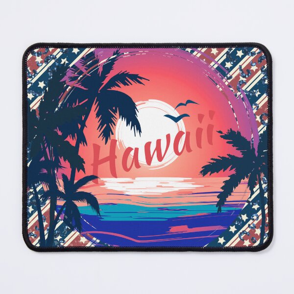 Item preview, Hawaii Sunset, Retro American Stripes and Stars Background designed and sold by calalassy.