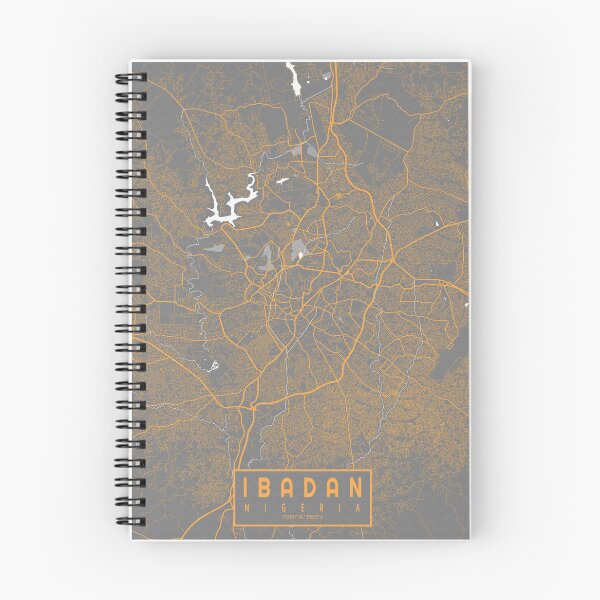 Item preview, Ibadan City Map of Oyo, Nigeria - Bauhaus designed and sold by deMAP.