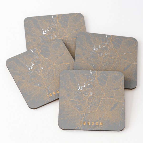 Item preview, Ibadan City Map of Oyo, Nigeria - Bauhaus designed and sold by deMAP.