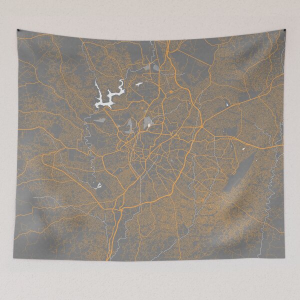 Item preview, Ibadan City Map of Oyo, Nigeria - Bauhaus designed and sold by deMAP.