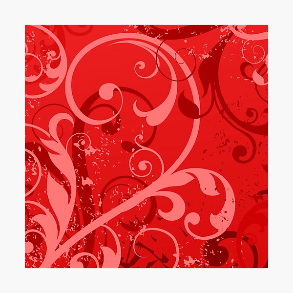 Item preview, Red Floral Art  designed and sold by Tshirtstory.