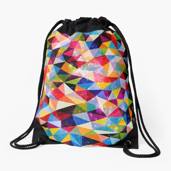 Space Shapes Drawstring Bag