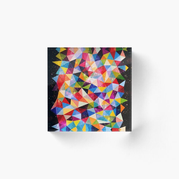 Space Shapes Acrylic Block