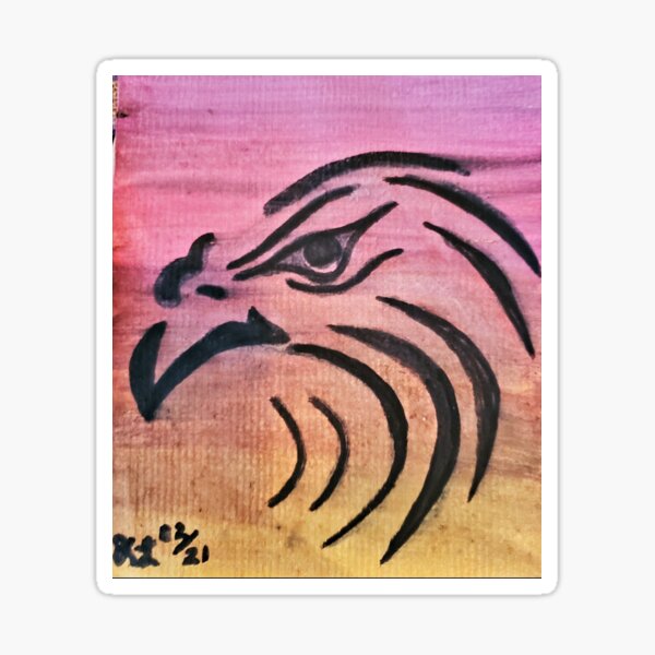Eagle Head Sticker