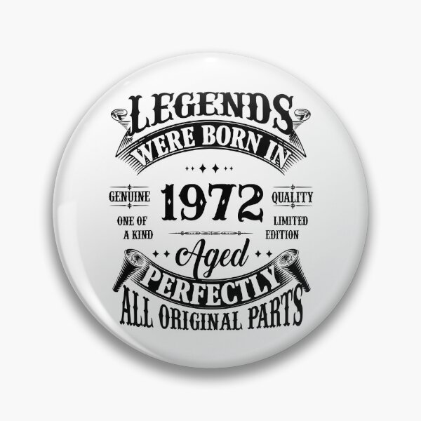 Item preview, Legends Was Born In 1972 Funny Birthday  designed and sold by xmjajd.