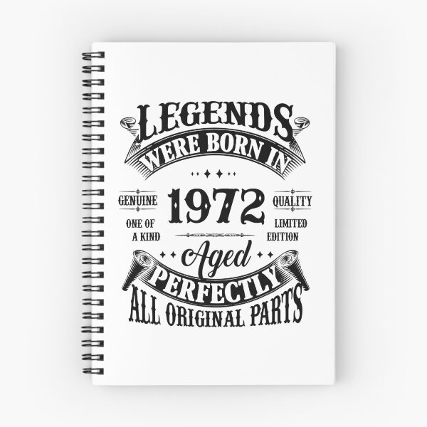 Item preview, Legends Was Born In 1972 Funny Birthday  designed and sold by xmjajd.