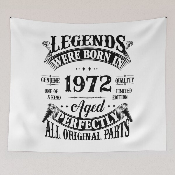 Item preview, Legends Was Born In 1972 Funny Birthday  designed and sold by xmjajd.