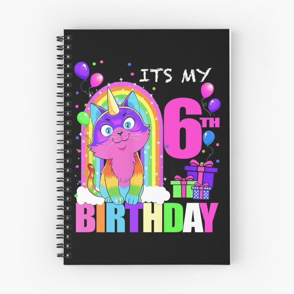 Artikelvorschau, KINDER EINHORN ES MEIN 6. ALLES GUTE ZUM GEBURTSTAG 6 NETTE KATZEN UND KÄTZCHEN entworfen und verkauft von sobriowslen.