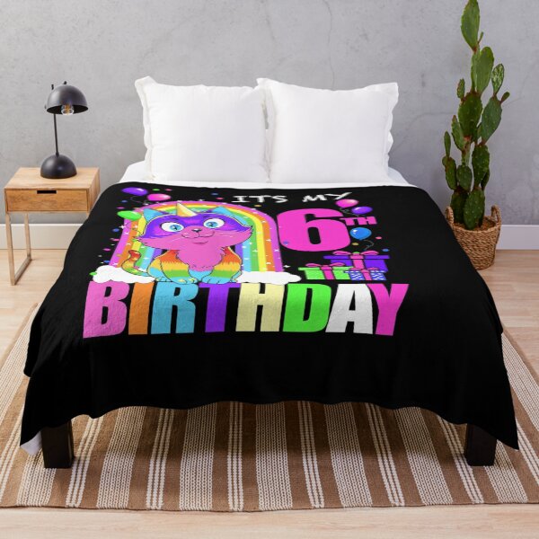 Item preview, KIDS UNICORN IT MY 6TH HAPPY BIRTHDAY 6 CUTE CATS AND KITTENS designed and sold by sobriowslen.