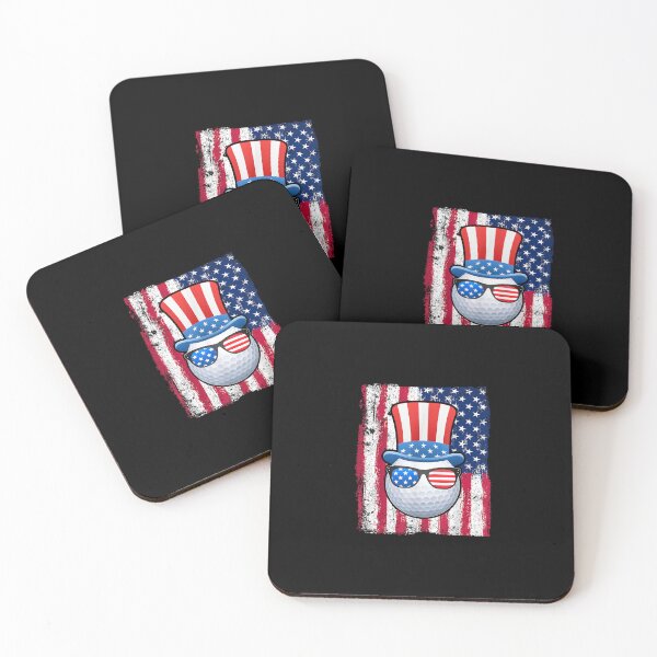 Item preview, Golf Ball American Flag 4th of July T-Shirt designed and sold by BogerZelma.
