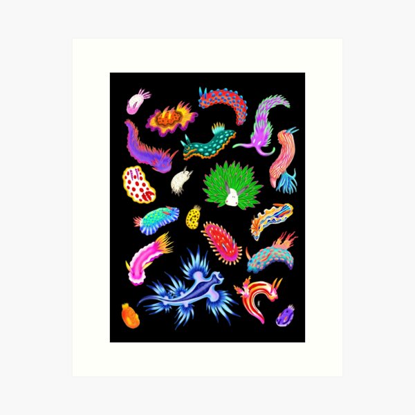 Item preview, Rainbow Nudibranchs (Sea Slugs) Assortment designed and sold by Marta Tesoro.