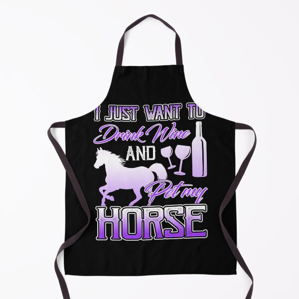 Item preview, I Just Want To Drink Wine And Pet My Horse designed and sold by UnknownArtistt.