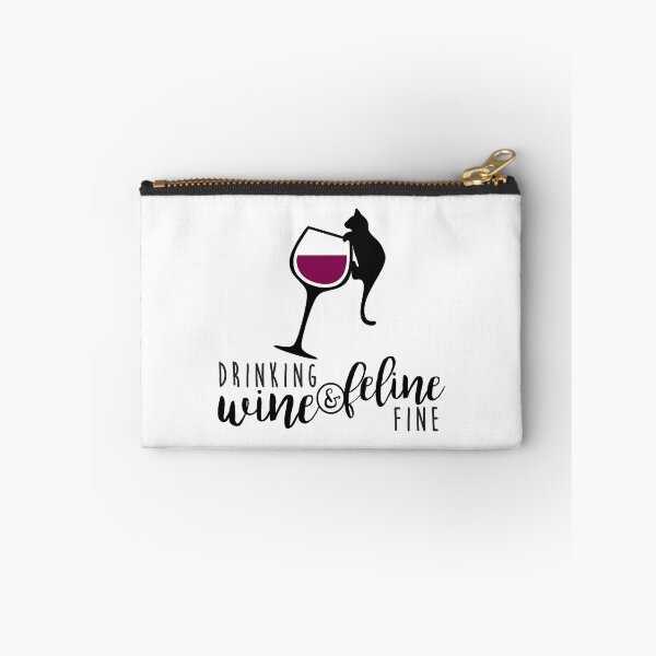 Item preview, Drinking Wine And Feline Fine Funny Cat designed and sold by xmjajd.