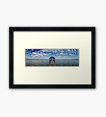 "Crawley Edge" Boatshed, Perth, Western Australia Framed Print