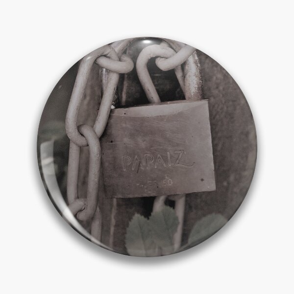 Item preview, Sepia faded padlock on country gate, keep out, private, lock, chain, gate, farmgate designed and sold by Emma  Amies.