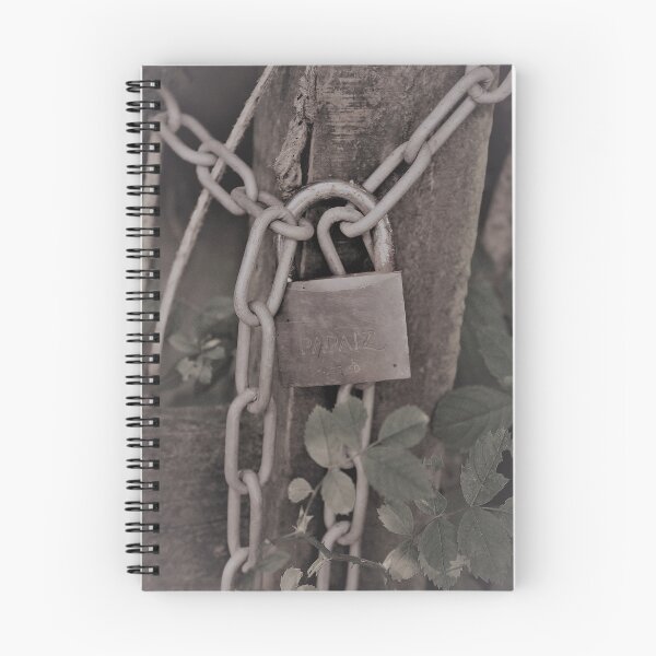 Item preview, Sepia faded padlock on country gate, keep out, private, lock, chain, gate, farmgate designed and sold by Emma  Amies.