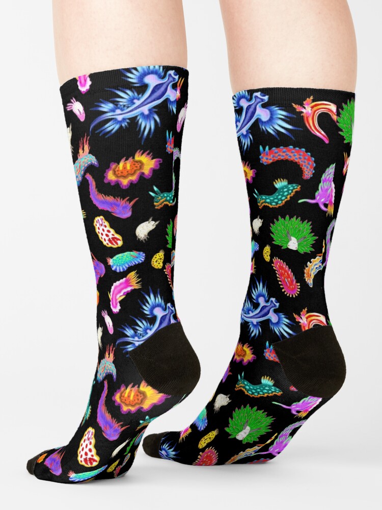 Rainbow Nudibranchs (Sea Slugs) Assortment Socks