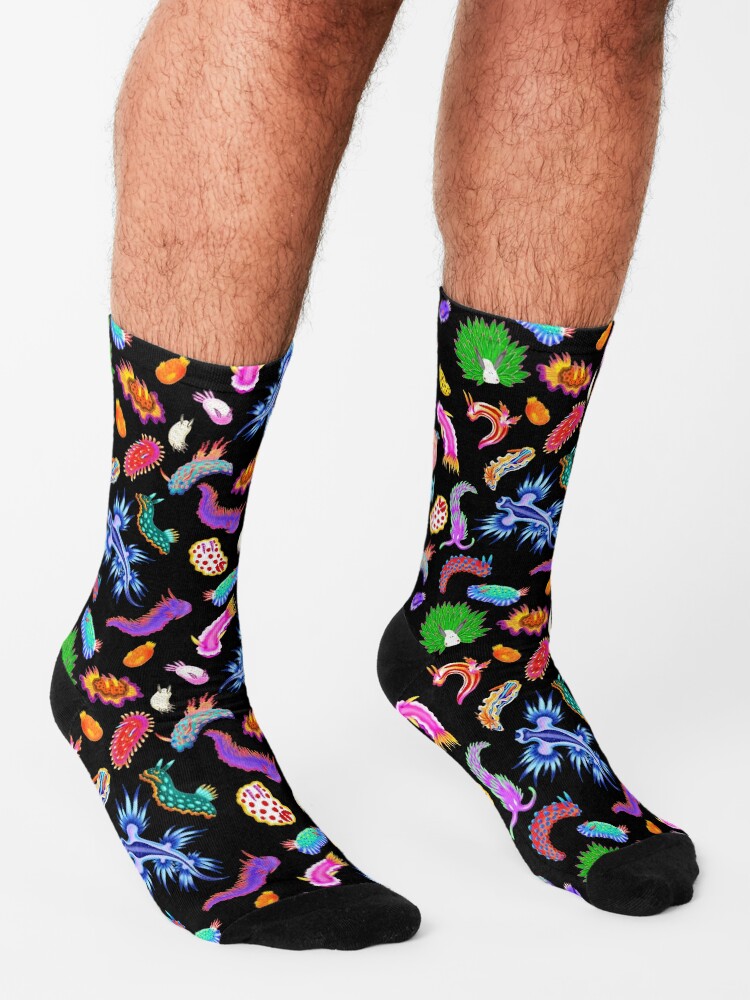 Rainbow Nudibranchs (Sea Slugs) Assortment Socks
