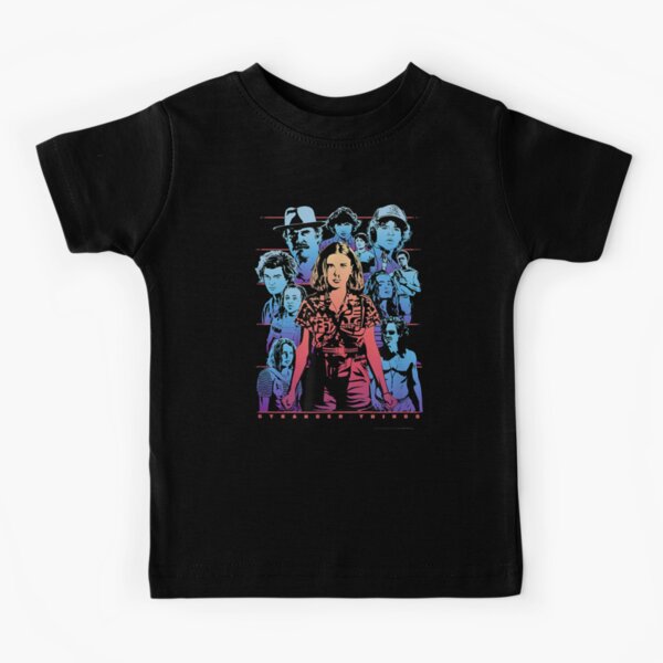 Choses étranges Prise de vue en groupe Regard populeux T-shirt enfant